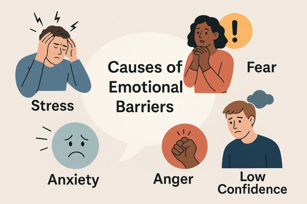 Visual representation of causes of emotional barriers.